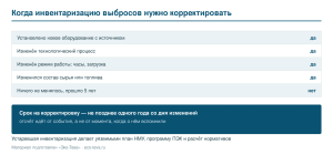 Основания для корректировки инвентаризации